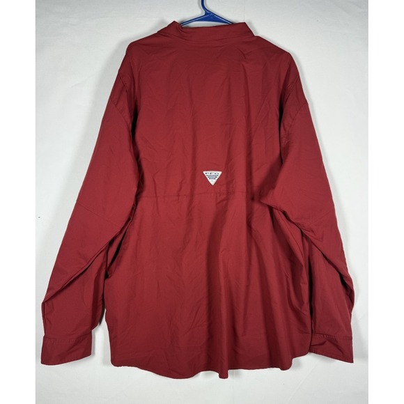 South Carolina Gamecocks Shirt Mens XXL Red Columbia PFG Performance Button Down - Picture 2 of 8